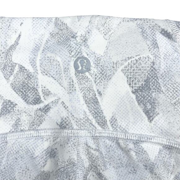 LULULEMON Train Times 7/8 Pant 25" Sz 6 Jasmine White Multi / White - Picture 5 of 5